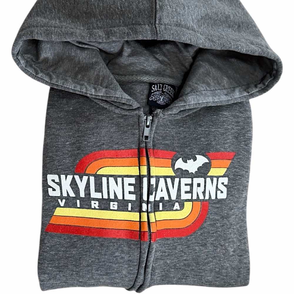 Vintage 90s Skyline Caverns Zip Hoodie Sweatshirt Girl’s XL Salt Creek Souvenirs